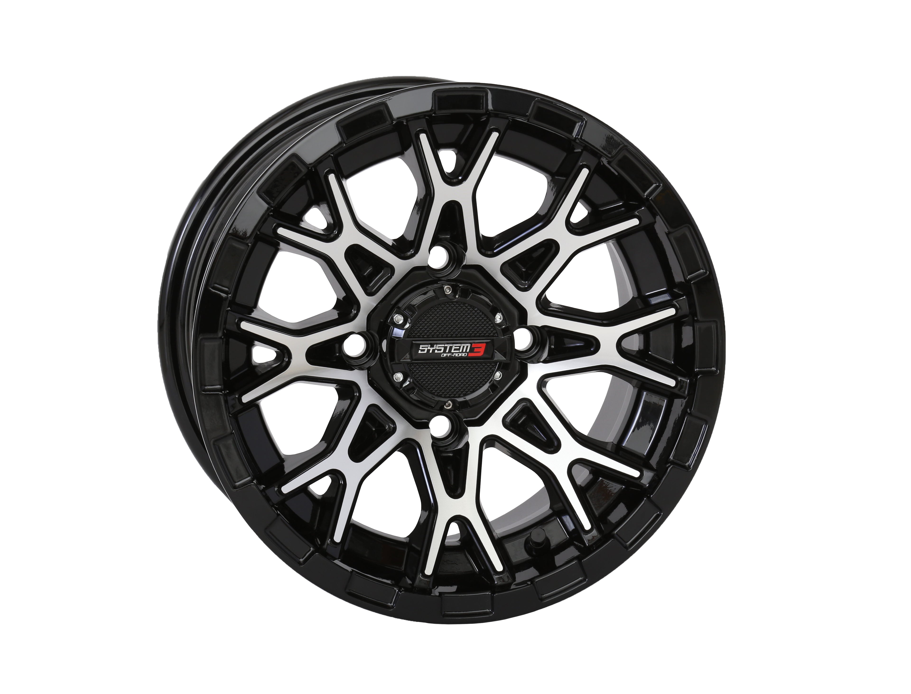 St6 Wheel 12X7 2+5 (-47Mm) 4/110 Gloss Black/Machined