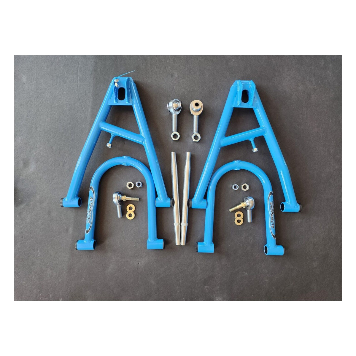 Alternative Impact 34" True Clearance Chromoly A-Arm Kit, Polaris RMK AXYS / Matryx 2016–2026, Powder Blue
