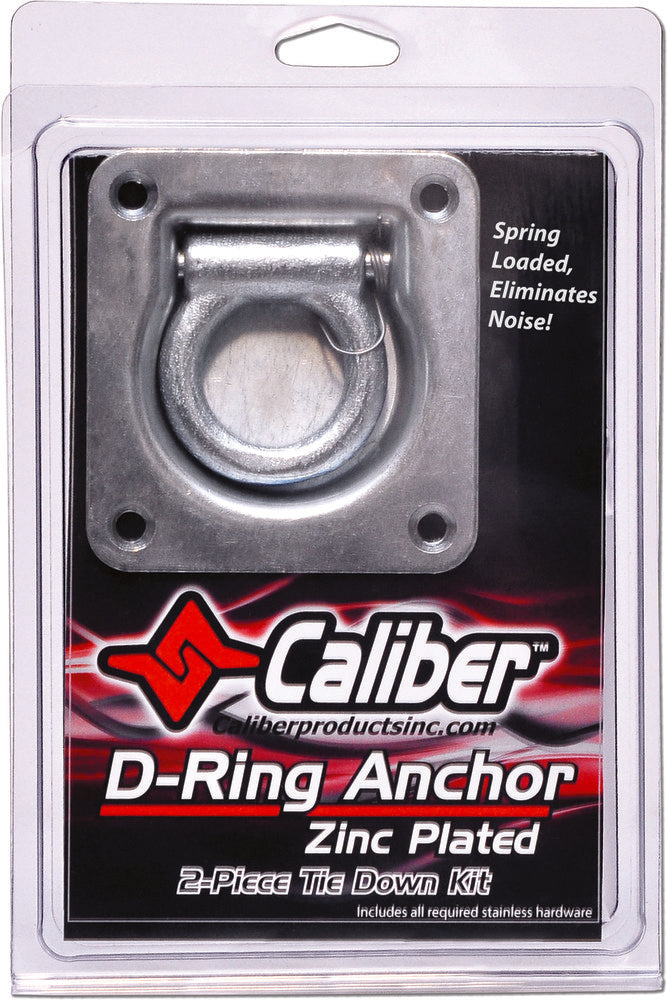 Caliber Zinc-Coated Trailer D-Ring Kit (2)