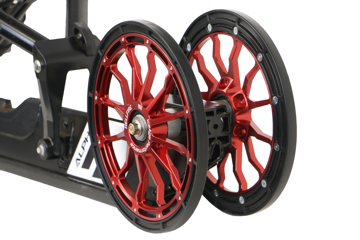 IceAge HELLFIRE 10 inch wheel, close-up