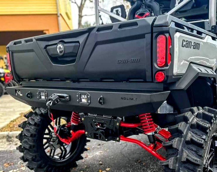 Can-Am Defender Rear Winch Bumper with LED Lights