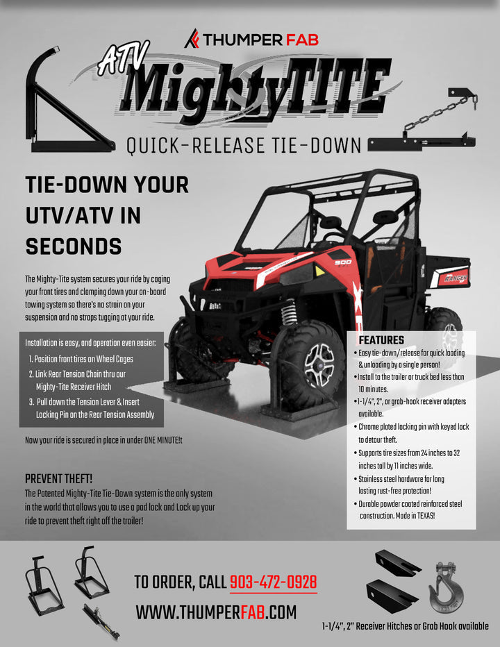 Thumper Fab Mighty-Tite Quick-Release Tie-Down