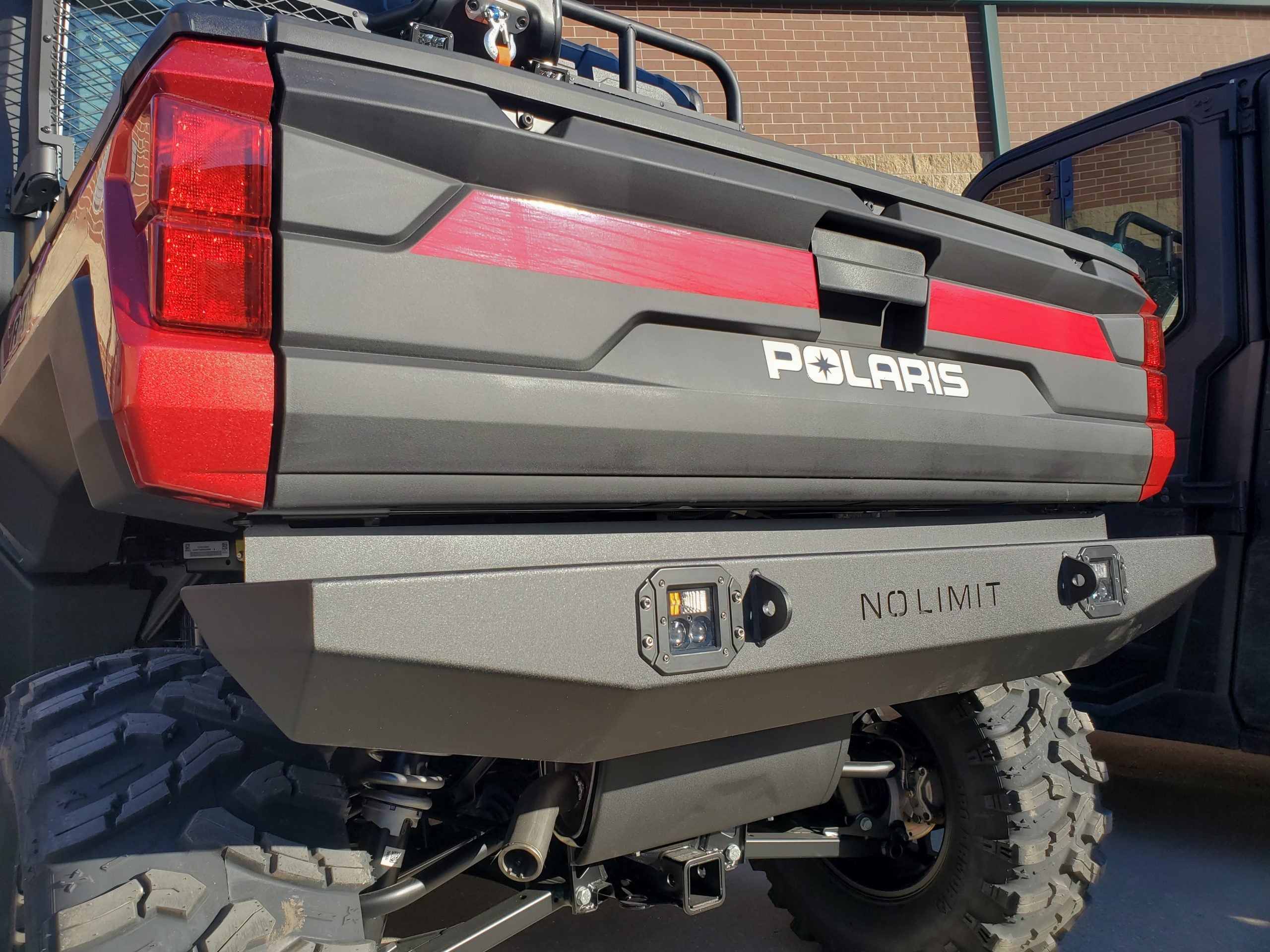 Polaris Ranger Rear Bumper with LED Lights