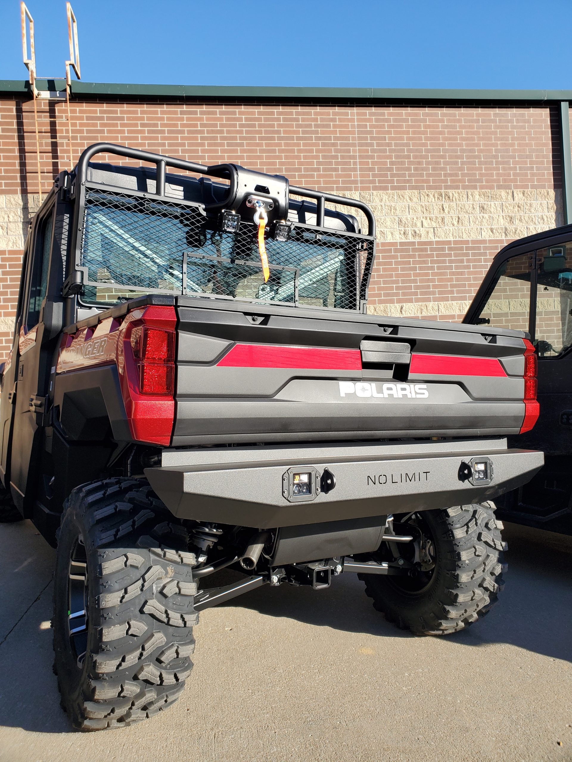 Polaris Ranger Rear Bumper with LED Lights