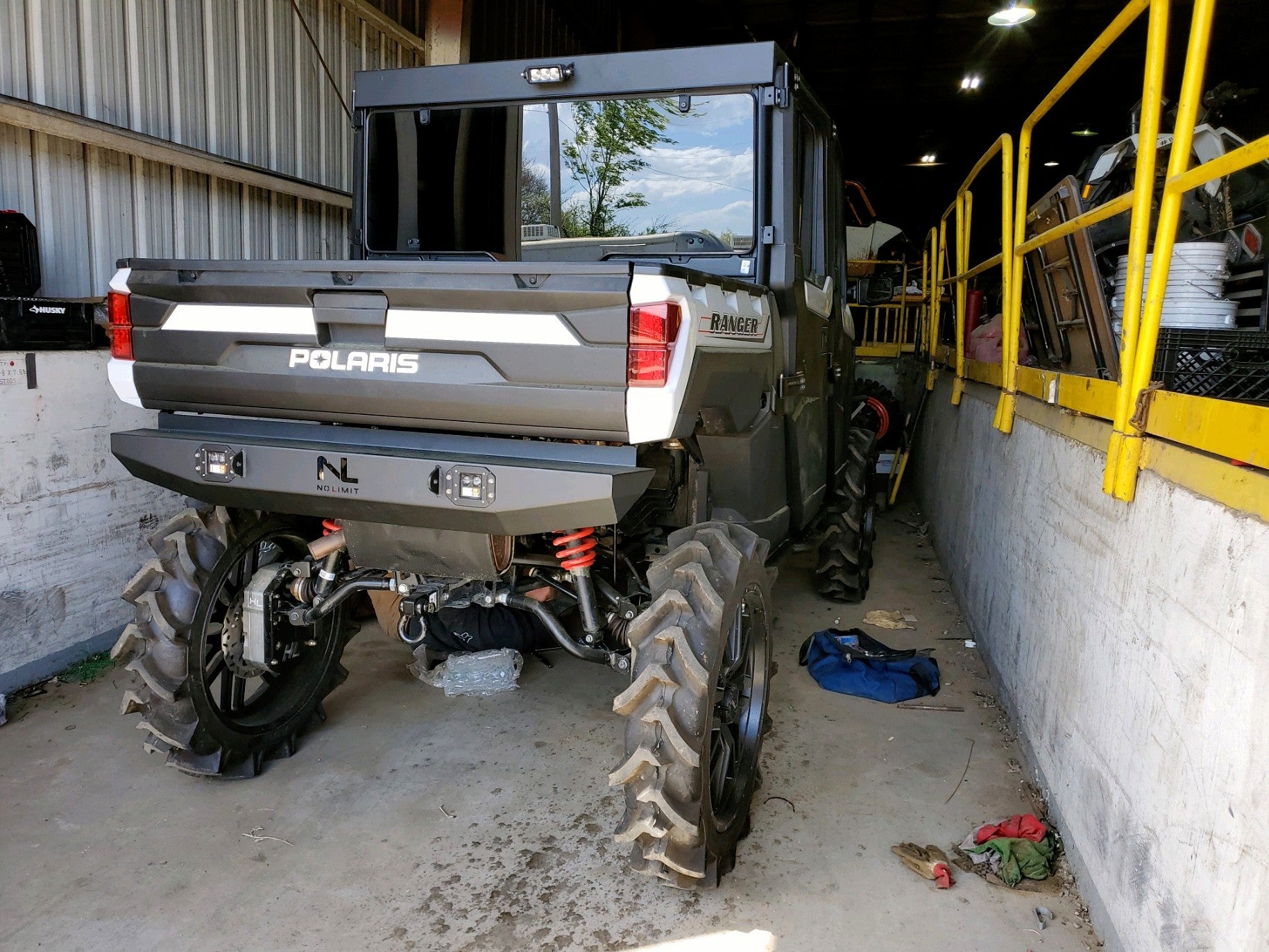 Polaris Ranger Rear Bumper with LED Lights