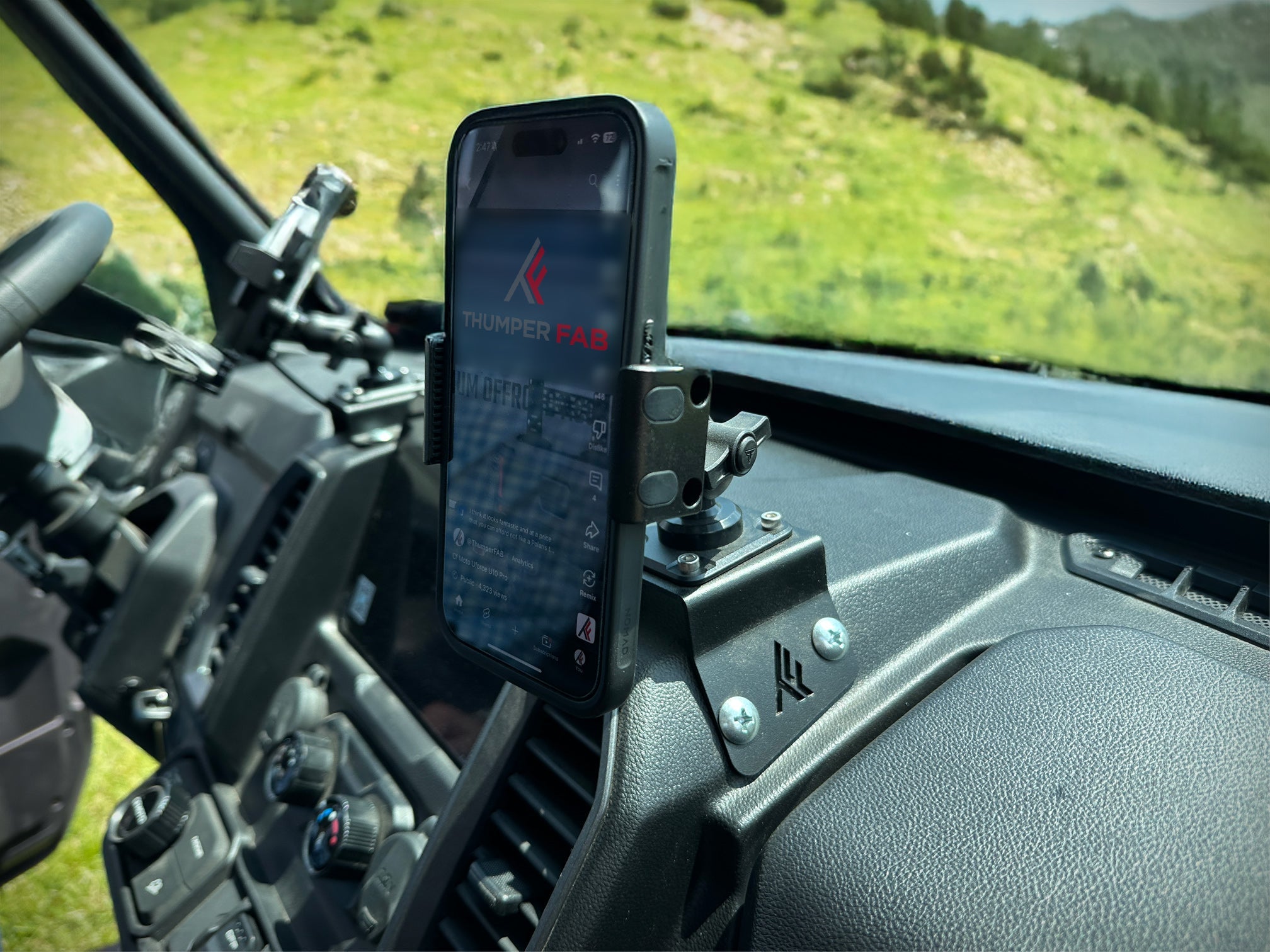 CFMOTO UForce U10 Pro Phone Dash Mount - Passenger Side