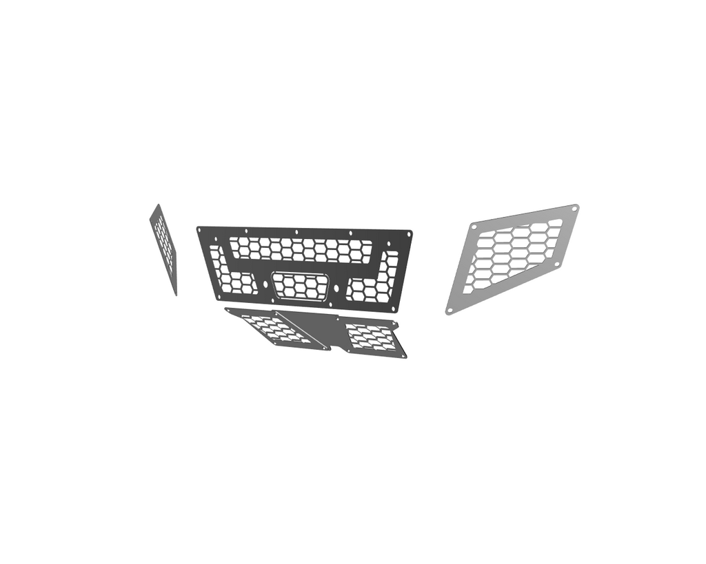 Can-Am Defender HD11 Front Winch Bumper Accent Panels