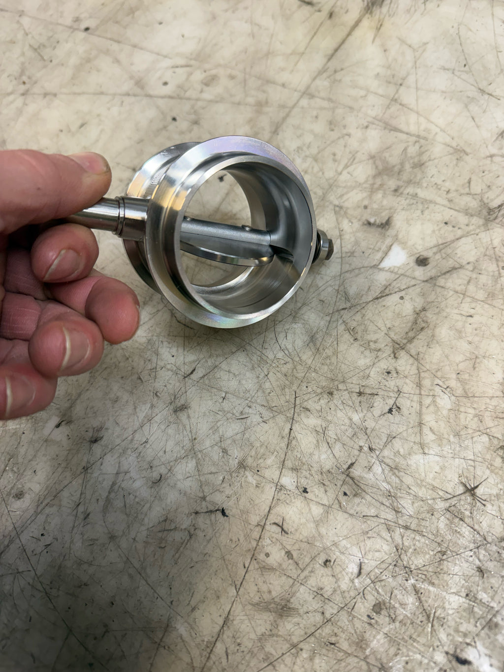 Bikeman 10-315 wastegate actuator in hand at A2D, view 2
