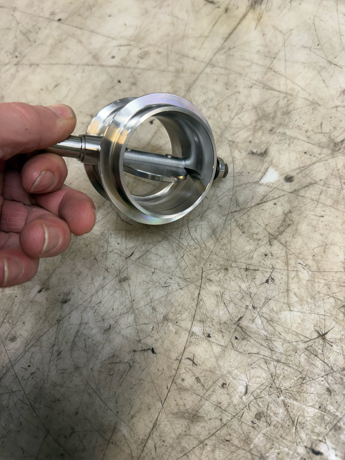 Bikeman 10-315 wastegate actuator in hand at A2D, view 2