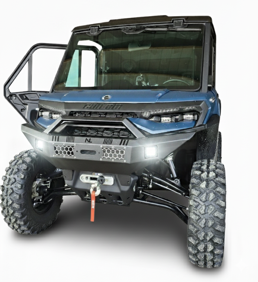Can-Am Defender HD11 Front Winch Bumper with LED Lights