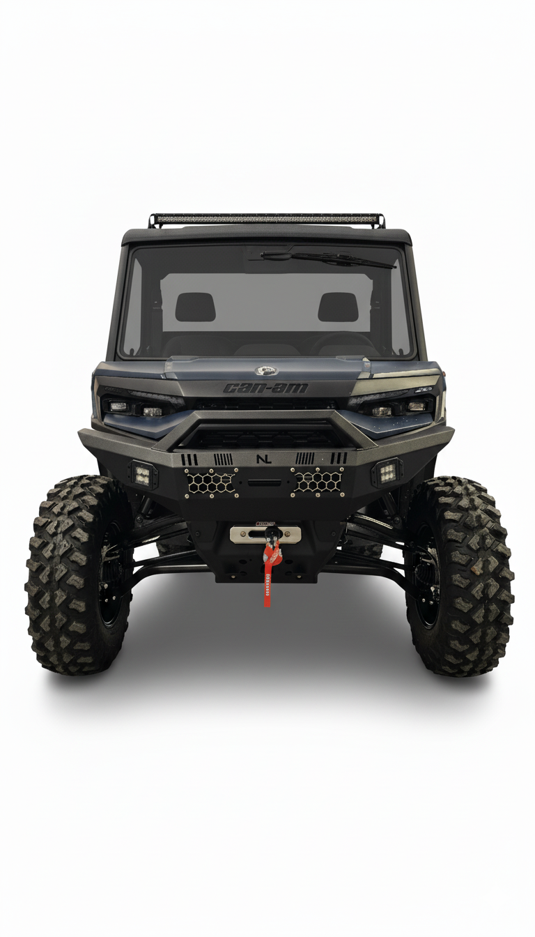 Can-Am Defender HD11 Front Winch Bumper with LED Lights