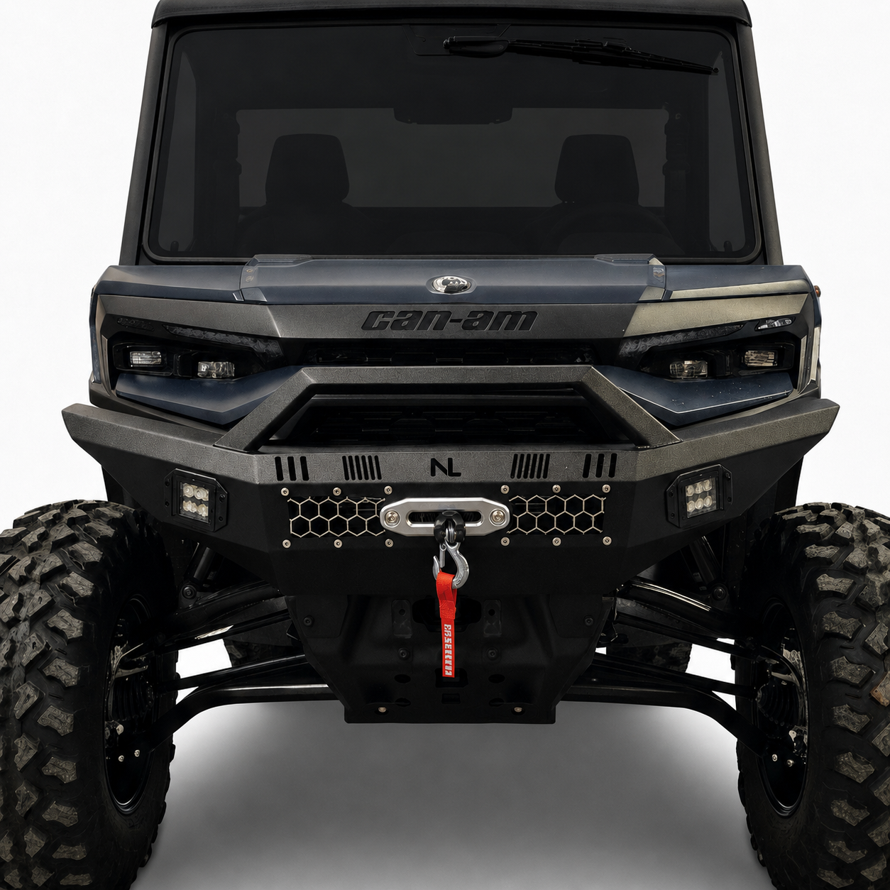 Can-Am Defender HD11 Front Winch Bumper with LED Lights