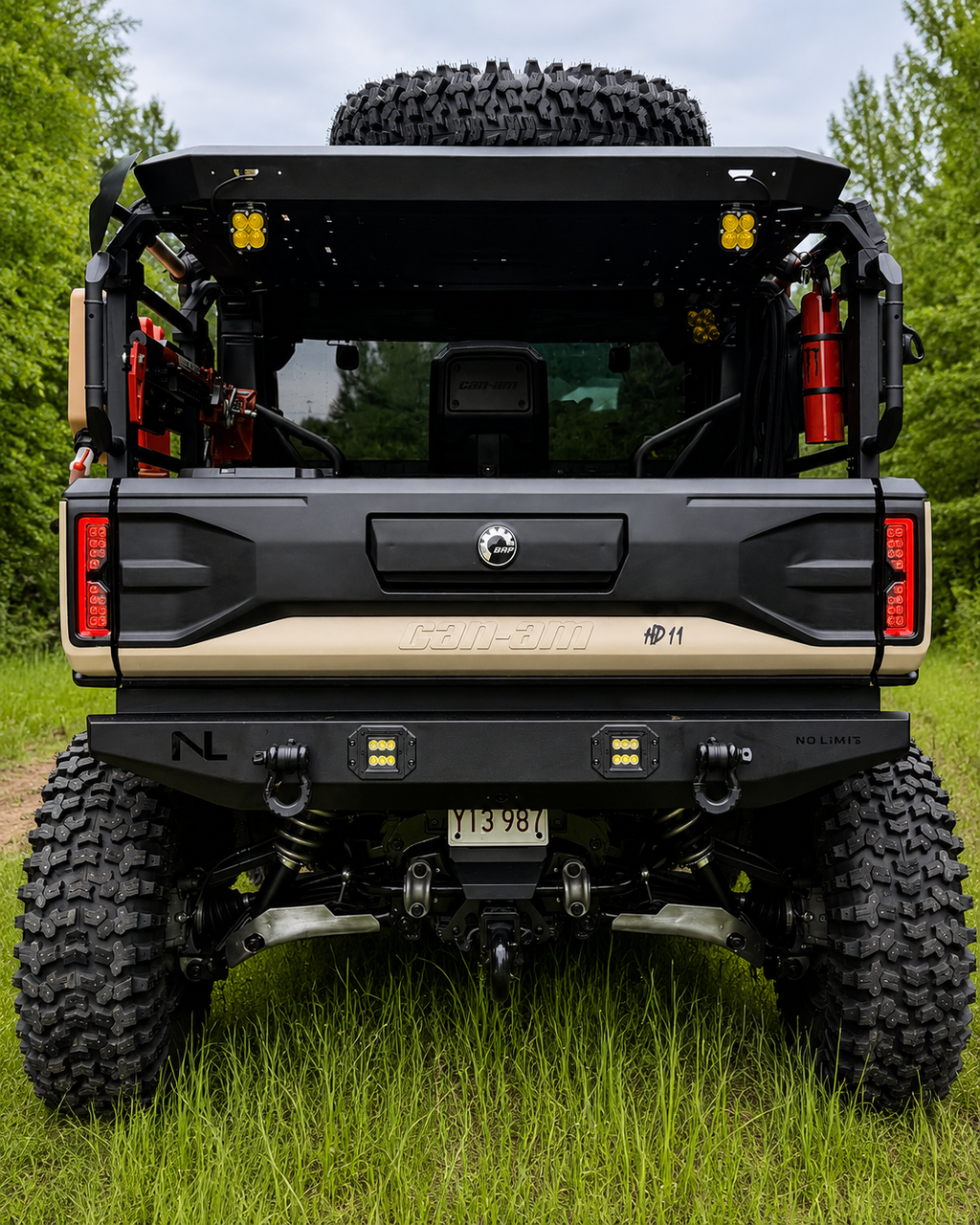 Can-Am Defender HD11 Rear Bumper with LED Lights