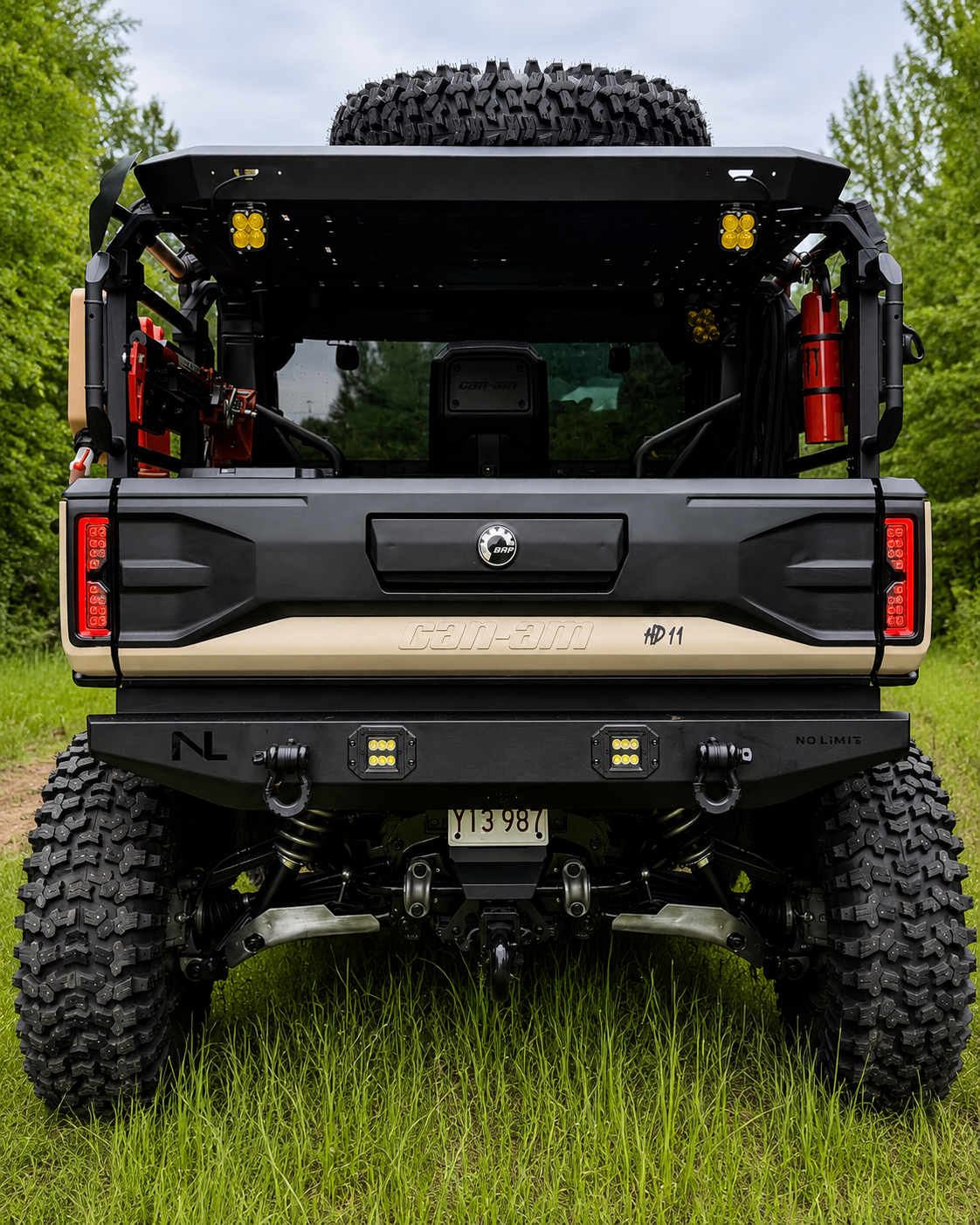 Can-Am Defender HD11 Rear Bumper with LED Lights