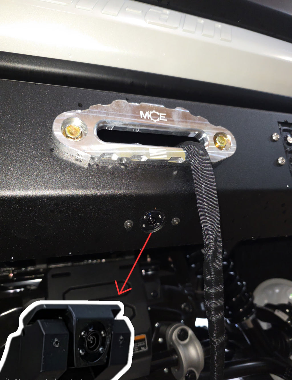 Can-Am Defender HD11 Rear Winch Bumper with LED Lights