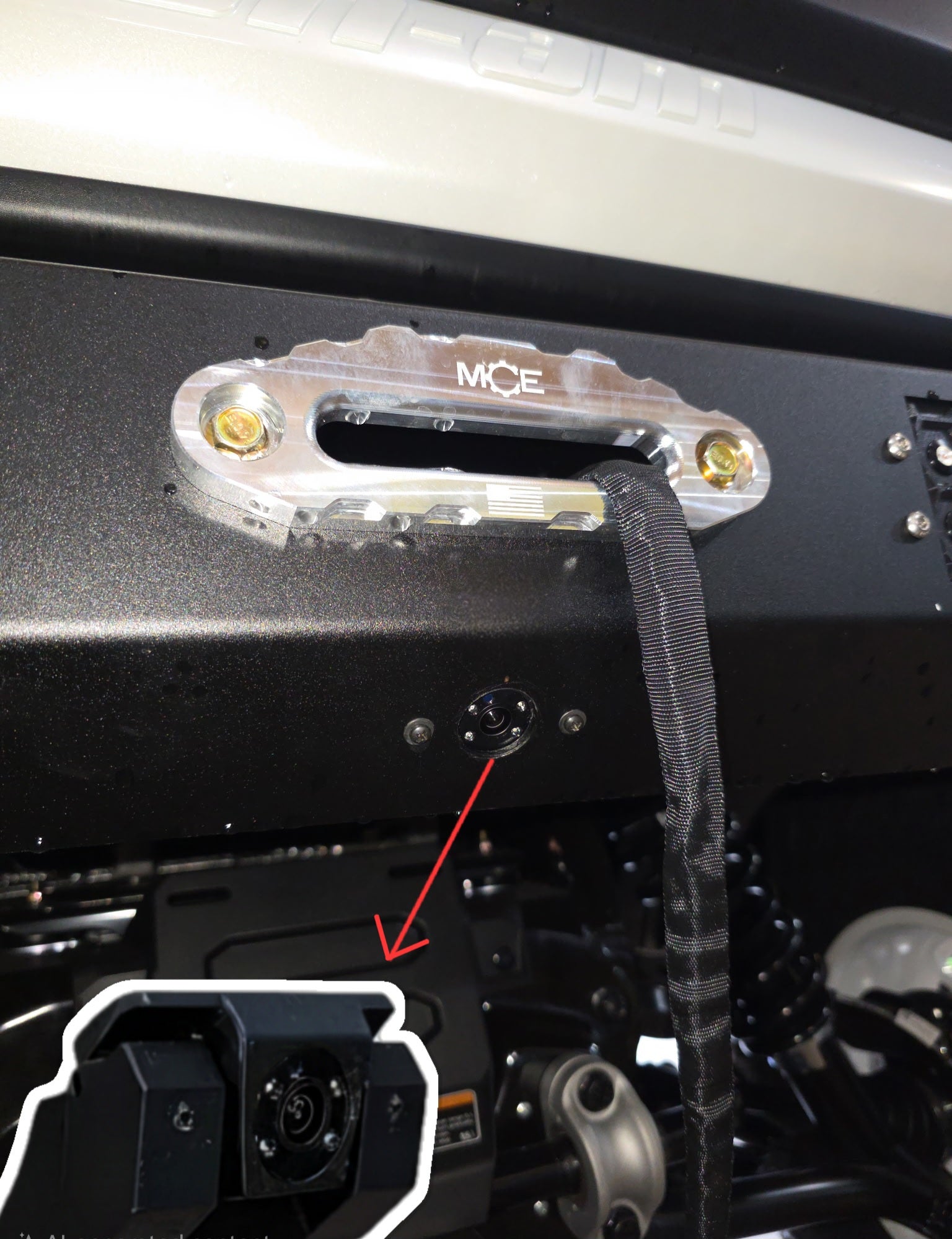 Can-Am Defender HD11 Rear Winch Bumper with LED Lights