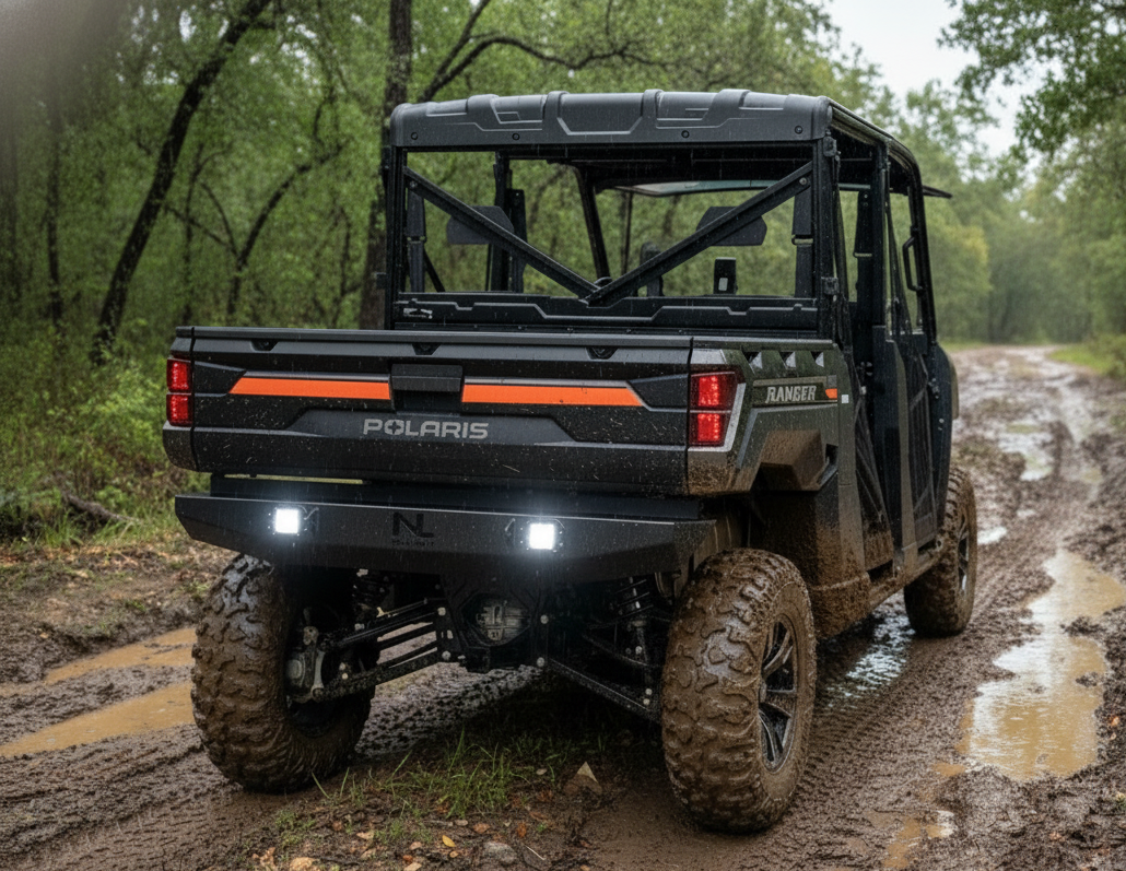 Polaris Ranger Rear Bumper with LED Lights