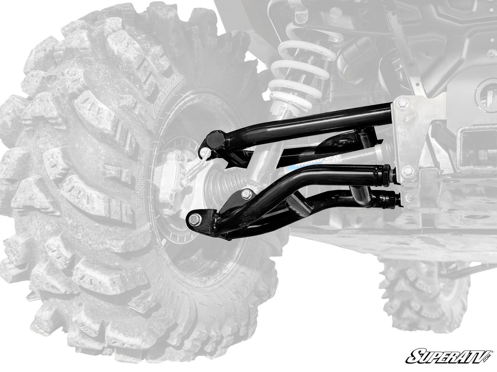 Polaris Ranger 1000 High Clearance A-Arms — Black by SuperATV