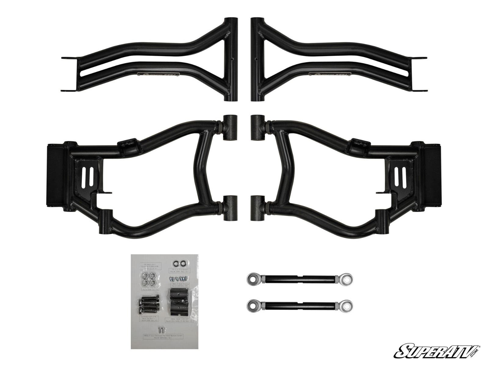 Polaris RZR S High Clearance A-Arms — Black by SuperATV