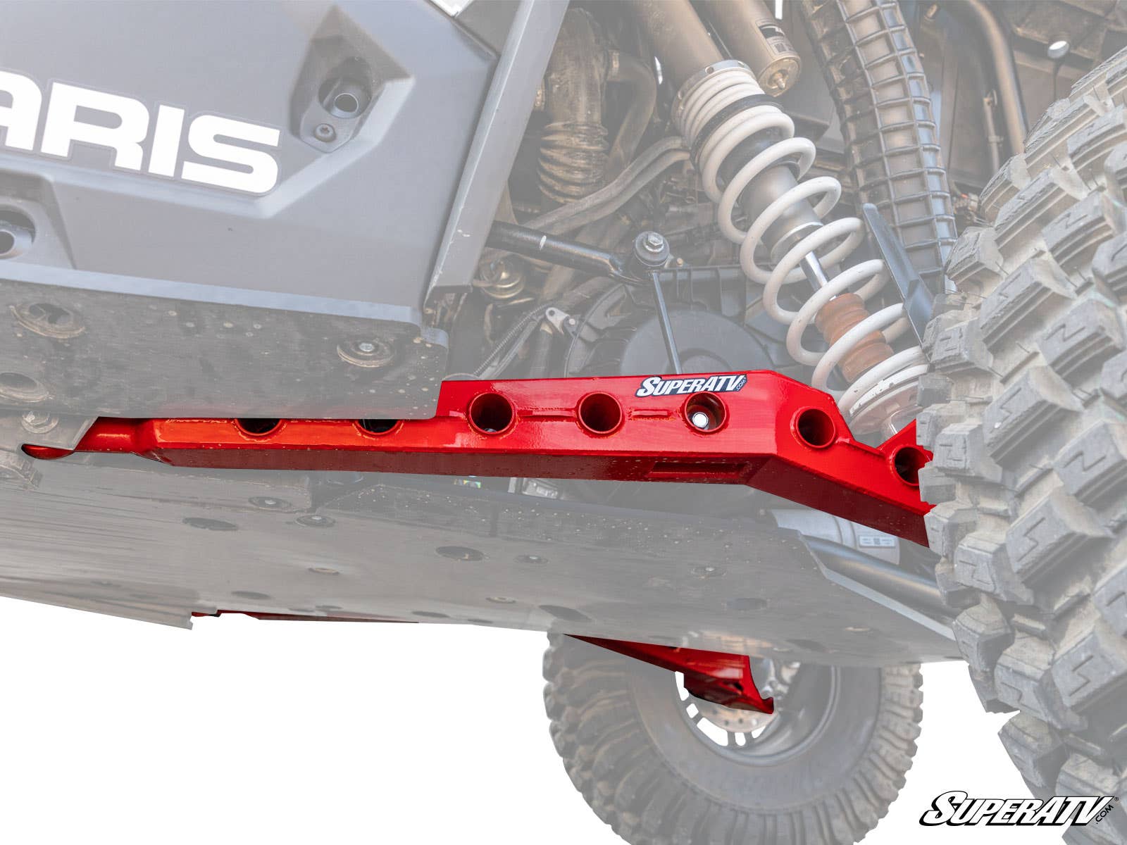 Polaris RZR XP Turbo High Clearance Rear Trailing Arms — Black by SuperATV