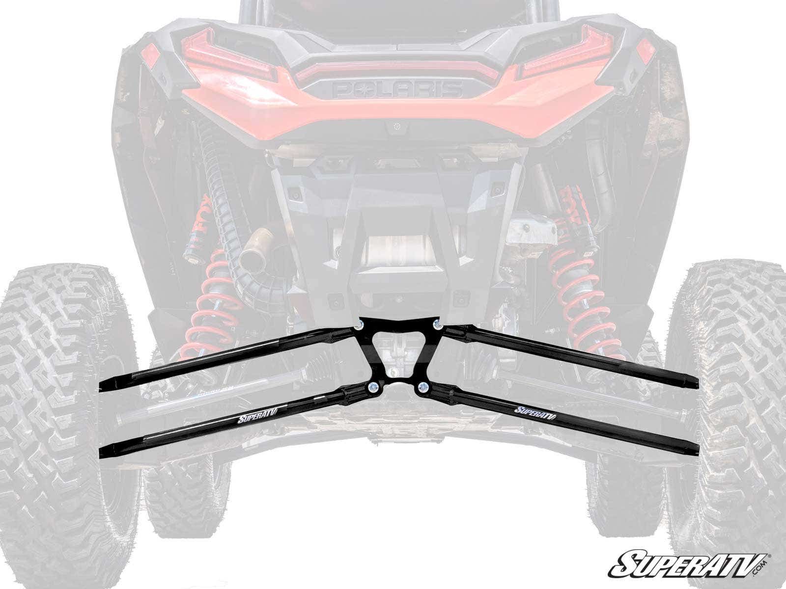 Polaris RZR XP Turbo S Tube Radius Arms — Black by SuperATV