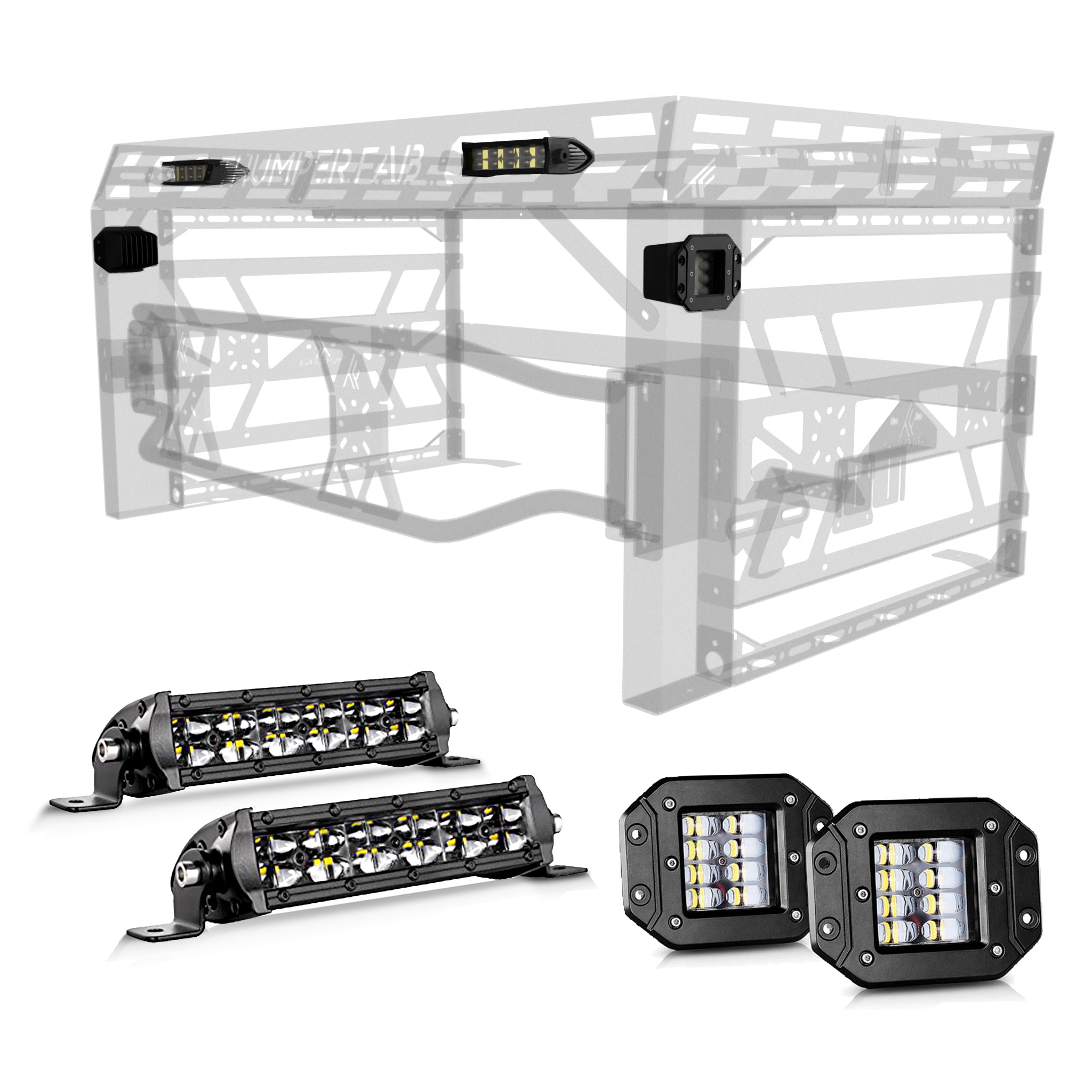 Polaris Xpedition Ultimate Bed Rack - Light Kit