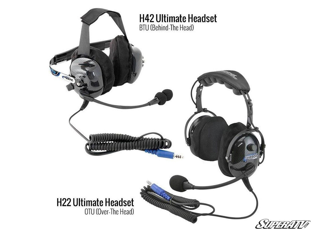 Rugged Radios ULTIMATE Alpha Audio Stereo Headset with Volume Control (OTH and BTH)
