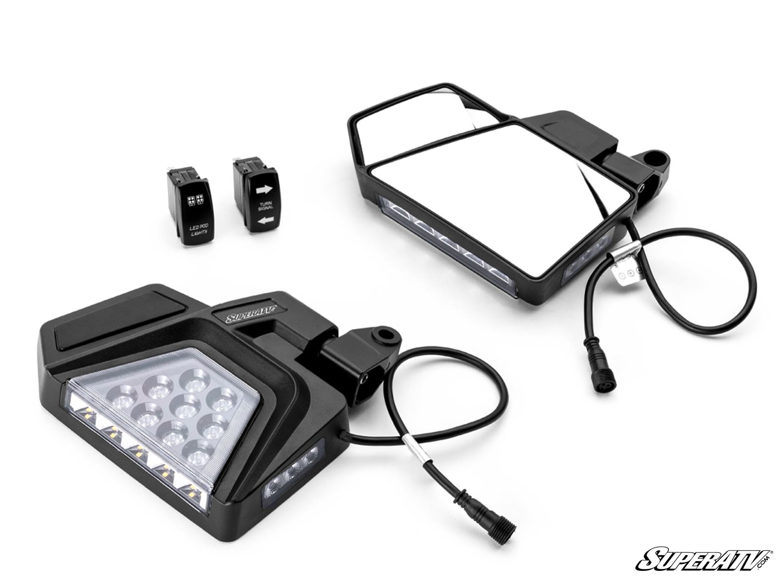 CFMOTO Dual Section LED Side-View Mirrors