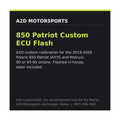 A2D 850 Patriot custom ECU flash for Polaris AXYS and Matryx 850, flashed in-house at A2D Motorsports