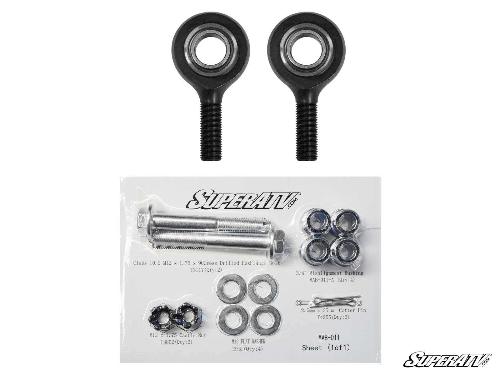 SuperATV Tie Rod End Repair Kit
